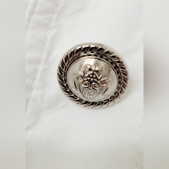 INC International Concepts Women Jacket Open Front Stretch Cotton White Medium P - Picture 10 of 16